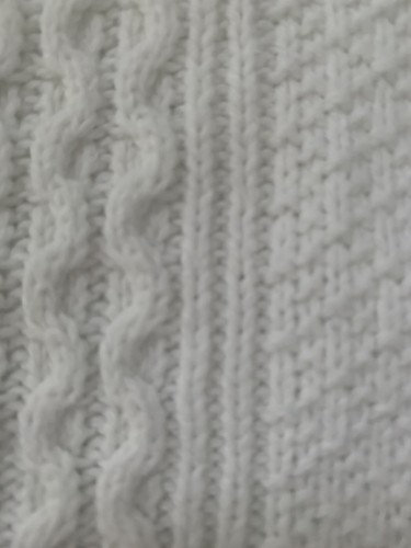 Janie and Jack equestrian inspired ivory knit poncho 6 - Picture 7 of 9