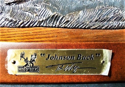 Tim Wolfe 2007 ""Johnson Buck"" King of Bucks Lampe 3016R groß mit Kunstwildlederschirm - Bild 7 von 12
