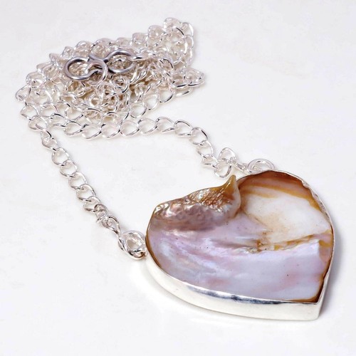Handgefertigter Modeschmuck-Kettenanhänger Perlmutt Edelstein 1,40 Zoll SR 285