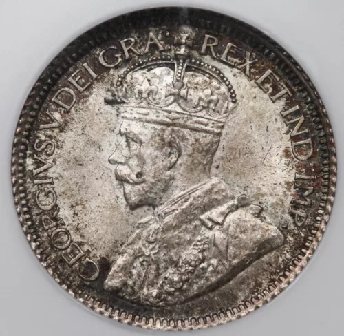 Canada 1918 10 Cent Silver Coin 10C NGC MS64 George V Choice BU+ KM #23
