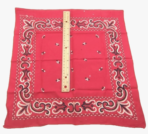 Vintage Pre 1941 Fast Color Red Elephant Bandana Classic Bee Center Pattern USA - Bild 8 von 9