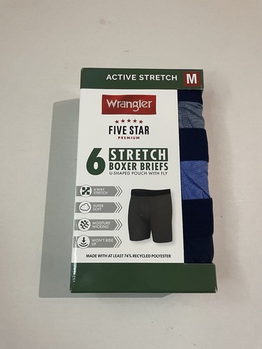 Wrangler Herren Active Stretch Boxershorts Set, Unterwäsche für Männer, M, 6er Pack. (AL - Bild 2 von 5