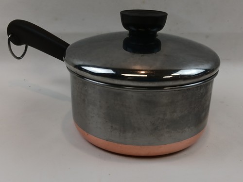 Revere Ware Copper Bottom Cookware Lot 13 PC Pots Pans Stockpots Cup Lids READ - Picture 16 of 24