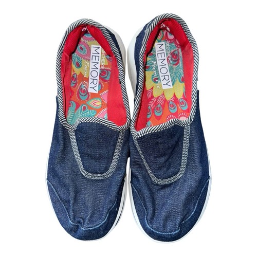 Talla 9.5 - Denim Skechers Go Walk para mujer 13784 - Imagen 4 de 6