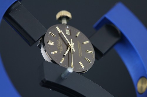 Rolex Cal 2135 Movement Quickset Brown Dial For 69173 , Good Working! - Picture 3 of 14