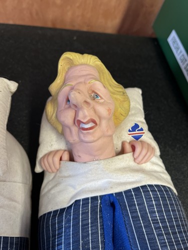 Spitting Image HRH Queen Elizabeth/Prince Phillip  & Thatcher Slippers - Picture 5 of 9