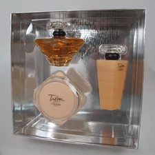 TRESOR by Lancome 3 Pcs Set: 3.4 oz EDP Spray, 3.4 oz Gel & 5.3 oz Cream NIB