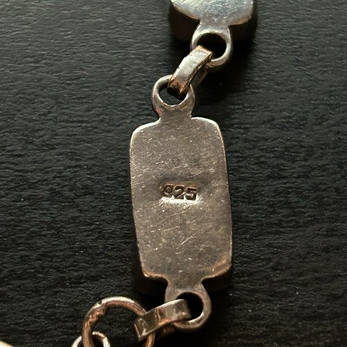 Sterling Silver And Pink Pearlescent Shell Bracelet - Picture 3 of 4