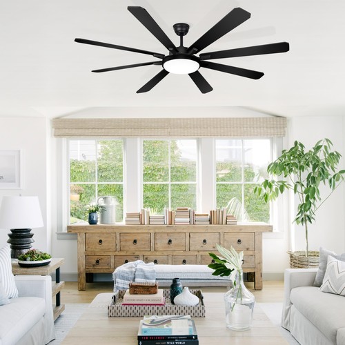 72" Ceiling Fan with Light and Remote - Large Indoor Outdoor Ceiling Fan 6 Sp... - Picture 7 of 7