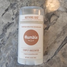 HUMBLE BRANDS Aluminum Free Unscented Deodorant, 2.5 OZ