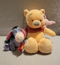 Disney Parks Winnie the Pooh And Piglet And 2001 Eeyore Plushes