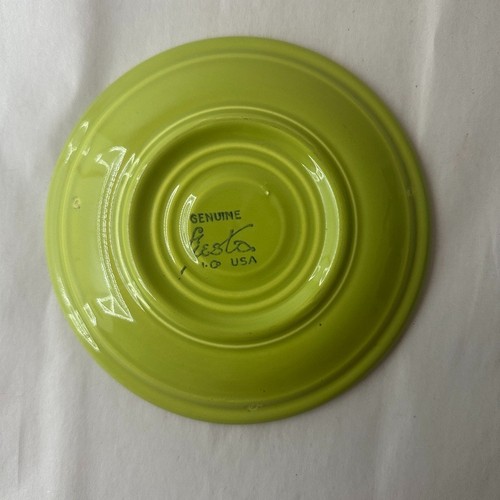 Vintage Fiesta Saucers Set of 9 Mixed Colors – Genuine HLC USA Pottery Lot - Picture 9 of 24