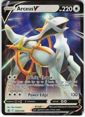 Arceus V - SWSH306 Pokemon SWSH: Sword & Shield Promo Cards Holo Promo NM - Picture 1 of 2