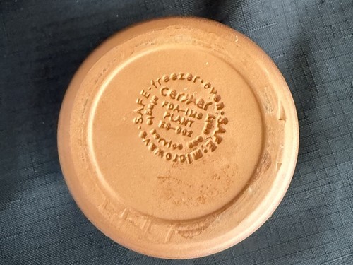 Mini ollas de terracota de bronce felices fiestas 2023 La Fermiere "Joyeuses Fete" - Imagen 6 de 6
