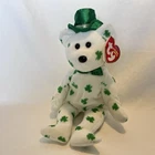 Ty Beanie Baby O’FORTUNE St Patricks Bear Vintage Stuffed Plush Bear