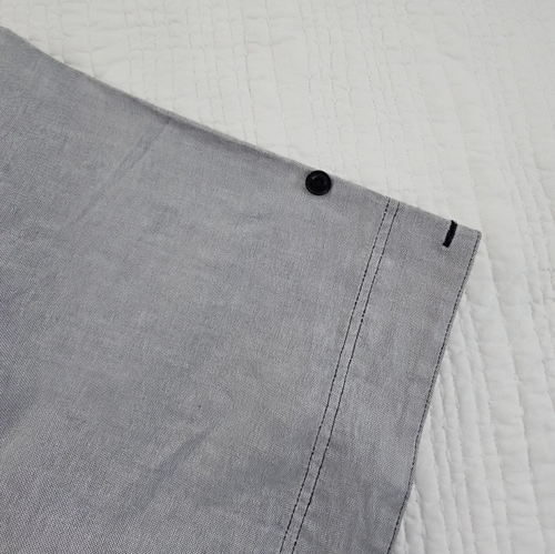 Parish Nation schwere Baumwolle Kurzarm Hemd Herren 3XL schwarz grau Neu mit Etikett Taschen - Bild 6 von 16