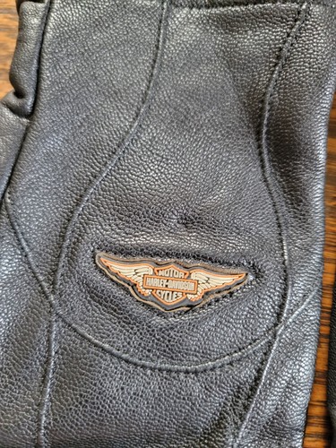 Harley Davidson ladies black leather gloves - Bild 8 von 8