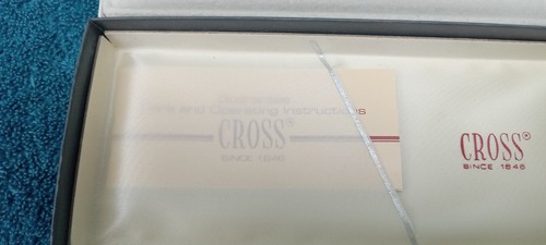 Vintage Cross Kugelschreiber und Bleistift Set Chrom mit Original Box Made In USA - Bild 15 von 15