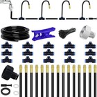 49.21Ft Drip Irrigation System, 360° Bendable Drip Irrigation Kit Automatic
