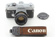 [Exc+5]  Canon FTb QL Silver Film Camera FD 50mm F1.8 S.C. lens From JAPAN