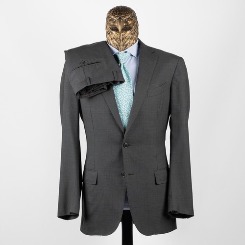 Toller 4250 $ Ermenegildo Zegna Anzug cooler Effekt reine Wolle grau 42US/52IT - Bild 2 von 20