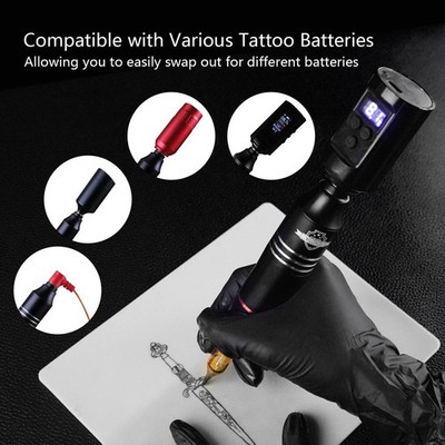 Wireless Tattoo Kit Complete for Beginners Pen Machine with Power