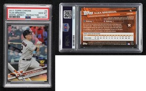 2017 Topps Chrome Refractor Alex Bregman (Batting) #9 PSA 10 GEM MT Rookie RC