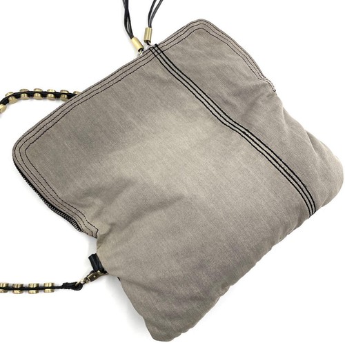 Borsa a tracolla Diesel borsetta Y2K tela denim nero donna USATA DAL GIAPPONE - Foto 9 di 13