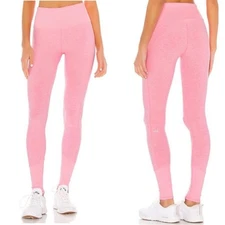 Alo Yoga High Waist Alosoft Lounge Legging size Large in Heathered Pink