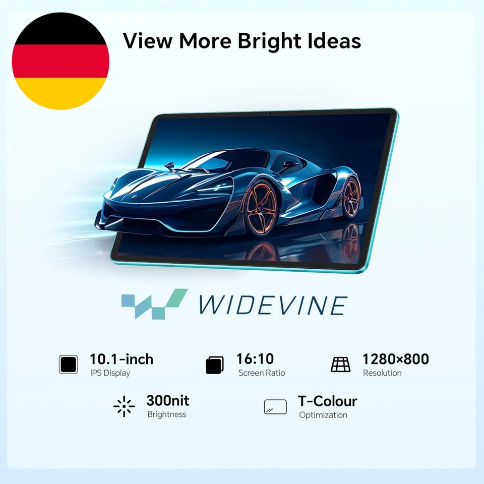 TECLAST P30CASE Tablet 10 Zoll Android 16 Tablets,1280X800 HD IPS,12GB RAM+128GB - Bild 4 von 4