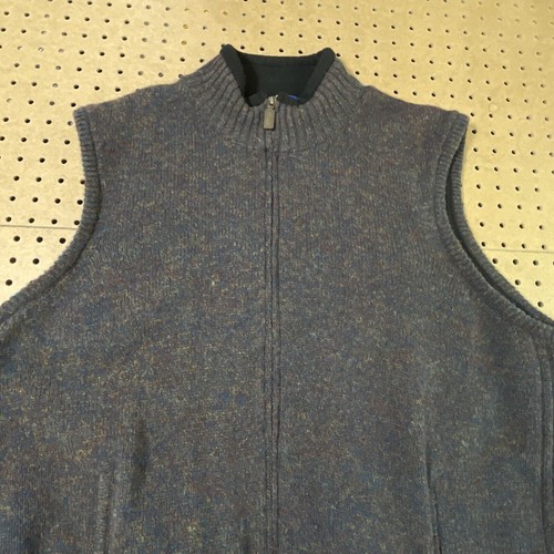 NWOT Pendleton 100% Pure Shetland Wool Fleece Lined Full Zip Vest Brown XL Men - Picture 2 of 9