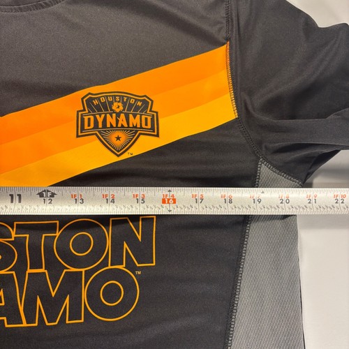 Camiseta de fútbol Adidas Houston Dynamo ClimaLite negra naranja para hombre mediana - Imagen 6 de 10