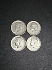 Lot Of Four 1964 "D" Series  Kennedy Head Silver Half Dollars