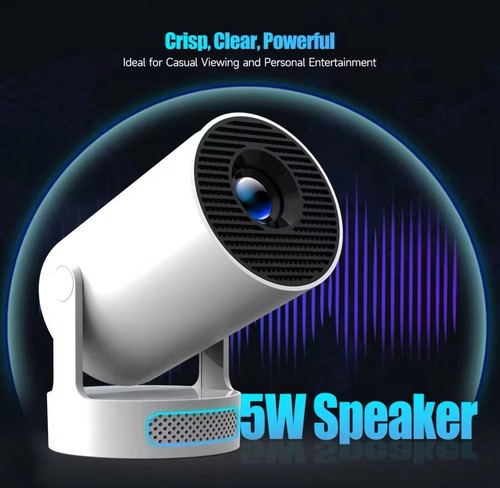 4K HD Portable Smart 180° Projector Surround Sound Bluetooth Built In Speakers - Picture 8 of 10