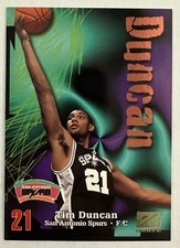 1997-98 Skybox Z-Force Tim Duncan Rookie Card #111 Spurs