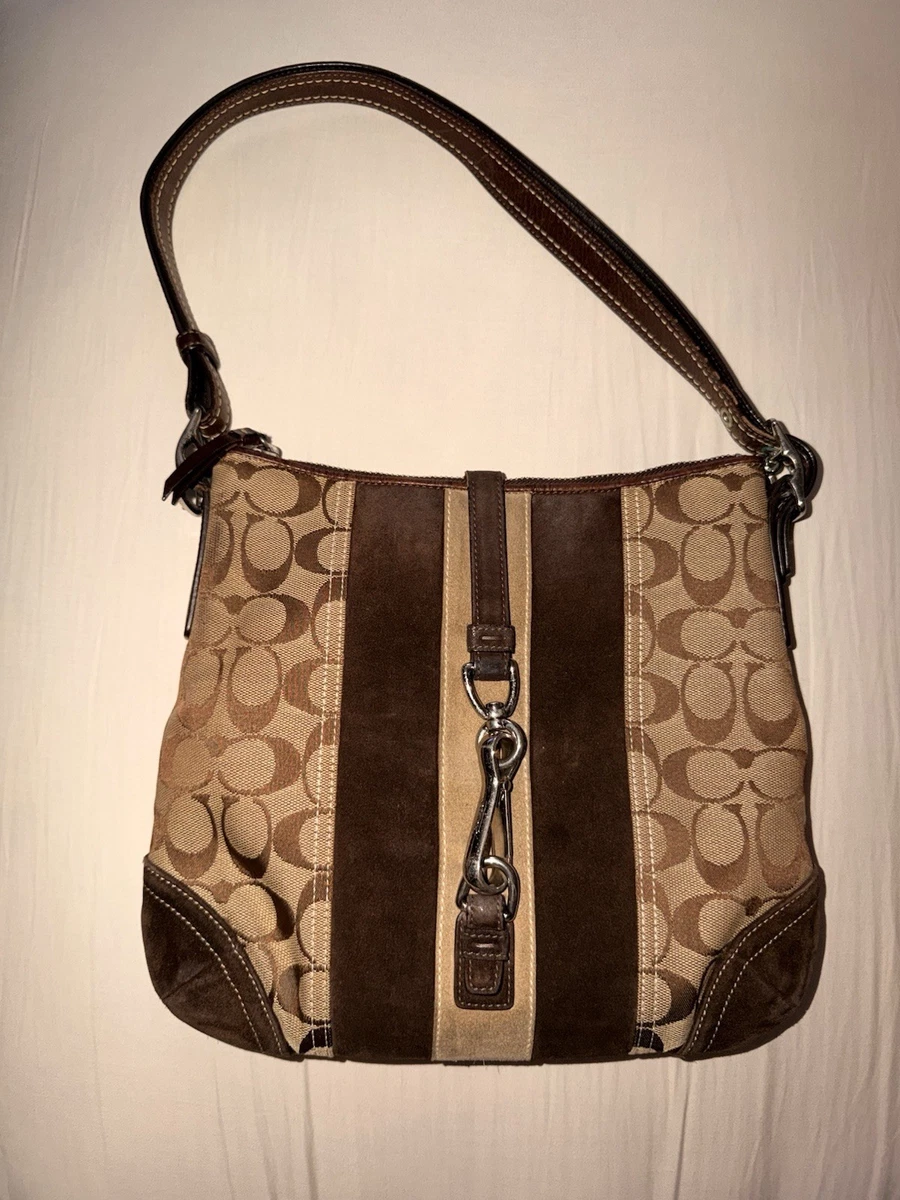 Coach Hampton Zip Suede Exterior Bags & Handbags for Women for