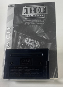 Sega CD Back Up Ram Cart w/ Origonal Box and Manual  Authentic and TESTED