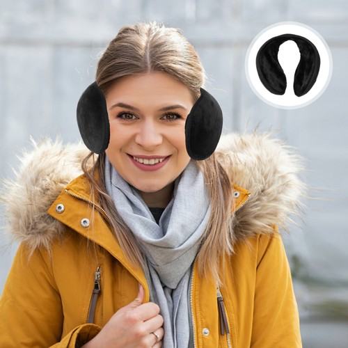  4 Stück verdickte warme Ohrmuscheln Muff Stirnband Frauen kaltes Wetter Wärmer - Bild 1 von 12