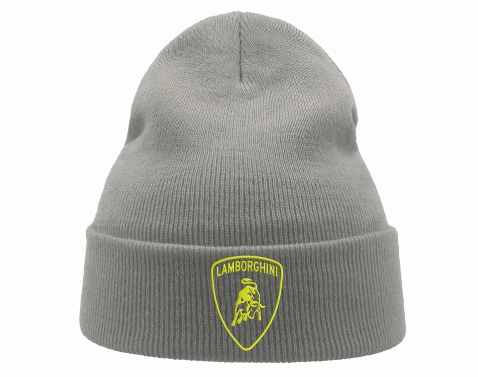Berretto Lamborghini Car Beanie ricamato unisex berretto invernale berretto - Immagine 2 di 3