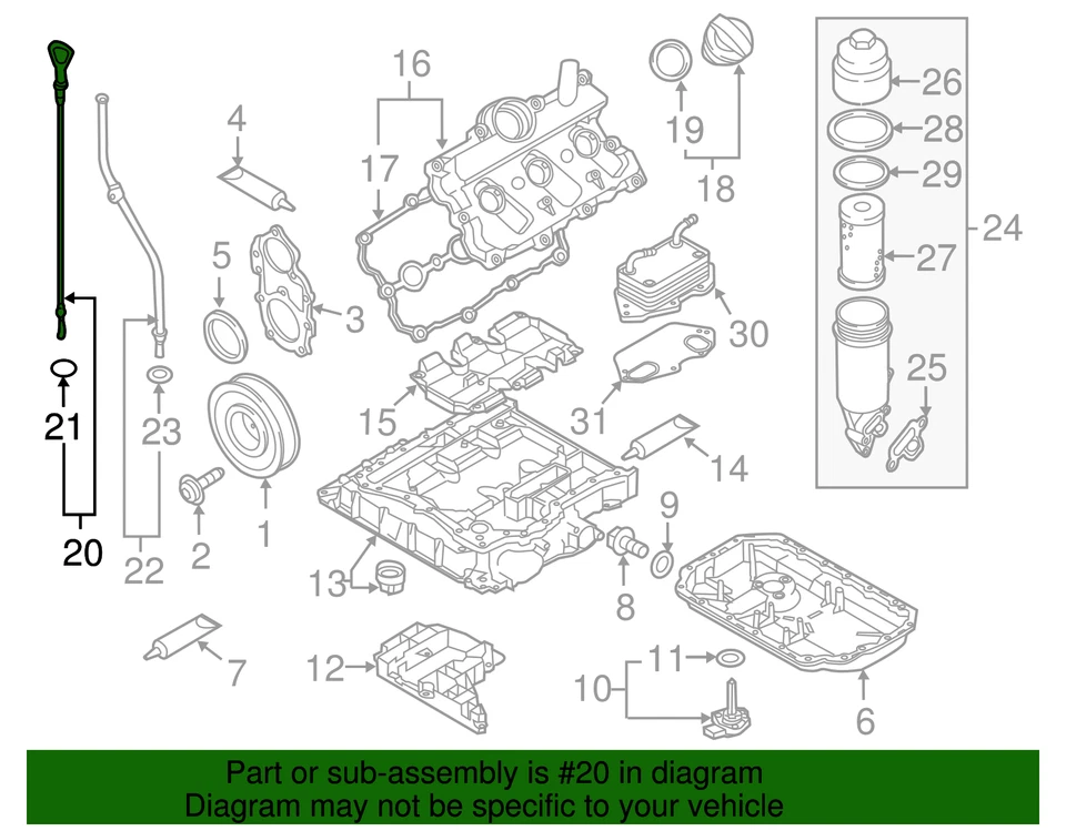 Подлинный щуп Audi 06E-115-611-N - Изображение 2 из 2