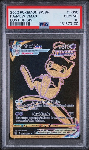 Mew Vmax Pokemon 2022 Sword & Shield Lost Origin TG30 FA/ PSA 10 - Picture 1 of 2