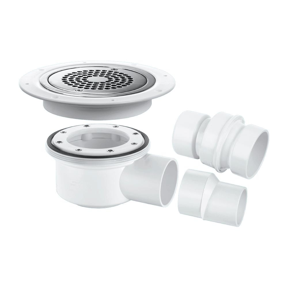 McAlpine TSG52-ANTI/LIG 50mm Trapped Gully 2"" Horiz Outlet  2"" x 1.5"" Reducer
