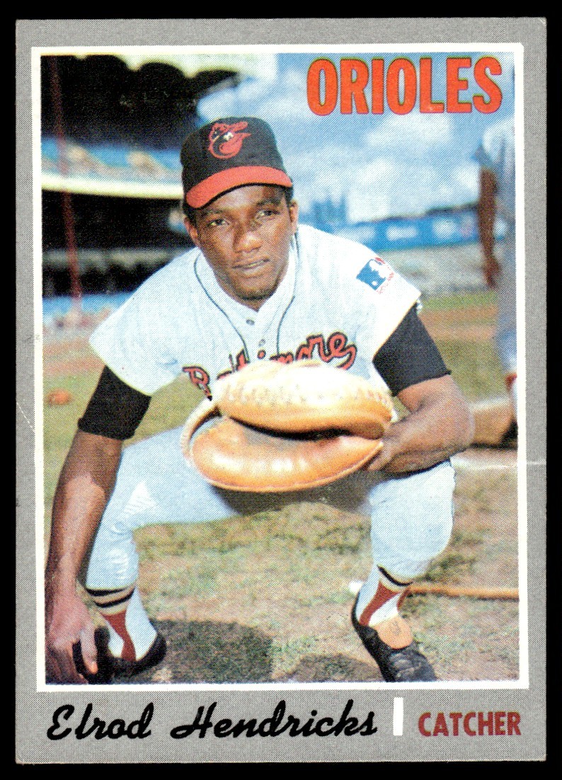 1970 Topps Elrod Hendricks Baltimore Orioles #528 Near Mint