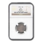 1796 Draped Bust Dime Ms-64 Ngc (Jr-6)