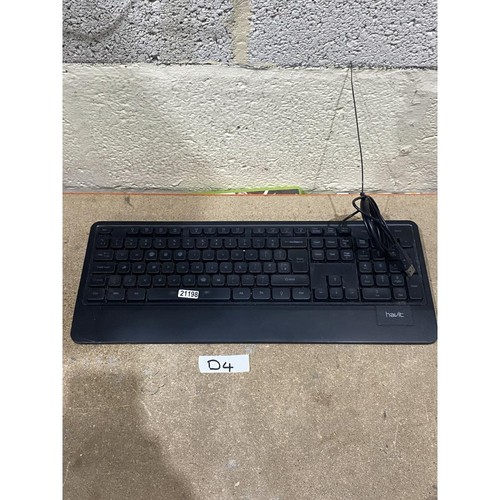 Havit KB488L Backlit Keyboard Black Wired USB Multimedia Keys QWERTY (Standard) - Picture 10 of 11