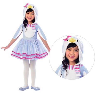 Costume Tutu Elegante Per Bambina Con Cappuccio E Ali Di Pinguino