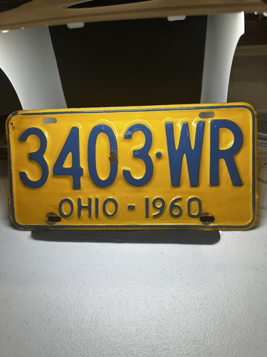 Ohio 1960 License Plate - Picture 1 of 4