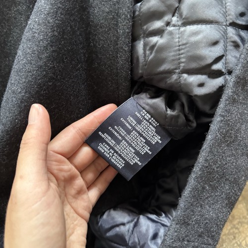 NWT Tommy Hilfiger Wool Blend Men’s Peacoat Size Small Charcoal $275 MSRP - Picture 5 of 9
