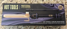 Hot Tools 24K Gold 5/8" Marcel Curling Iron Wand Hair Styling Model 1104