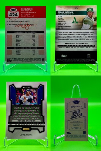 2022/2024 Topps/Panini Baseball Reggie Jackson 4-Card Lot - Picture 2 of 10
